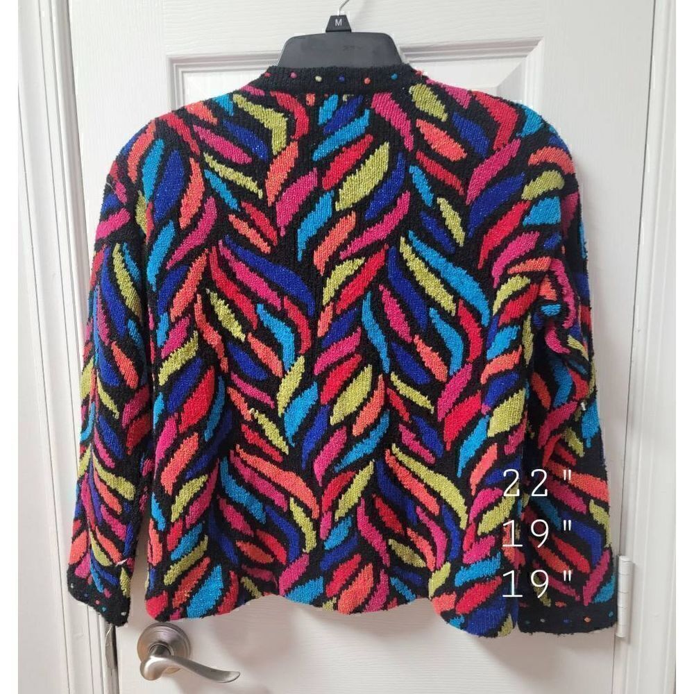 Design Options Funky Colorful Sweater S - Picture 2 of 8